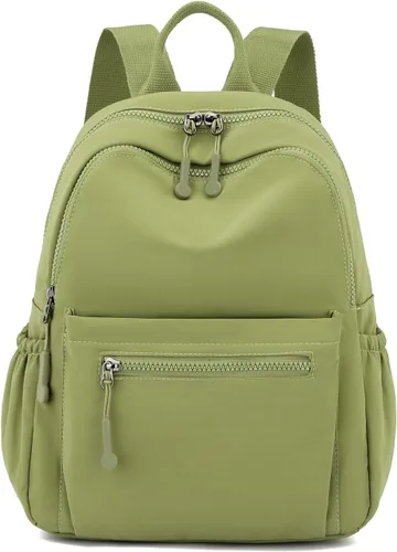 Vista 21 de Tanweibago Mini mochilas de nailon para mujer, mochilas pequeñas de 11L para mujer, mochila ligera casual para mujer, mochila de viaje de compras