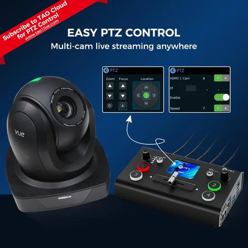 Vista 5 de RGBlink Mini V3 Conmutador de Video con Características Personalizables a través de la Nube TAO – Conmutador HDMI 4K, Pantalla Táctil de 2.1