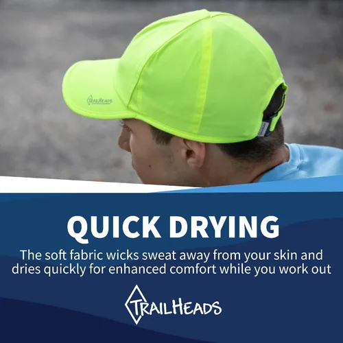 Vista 5 de TrailHeads Sombrero de correr para hombre con protección UV Sombreros deportivos de secado rápido para hombre Sombreros UPF 50 Sombreros