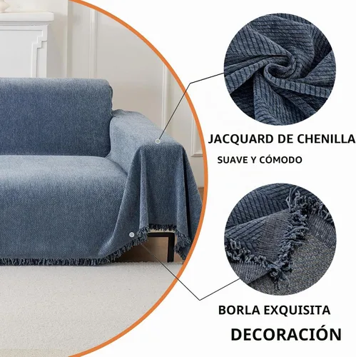Vista 6 de HAOMAIJIA Fundas para Sofá Seccional en Forma de L de 2 Piezas Lavables Fundas para Sofá en Forma de L para Sofá Seccional Funda de Sofá