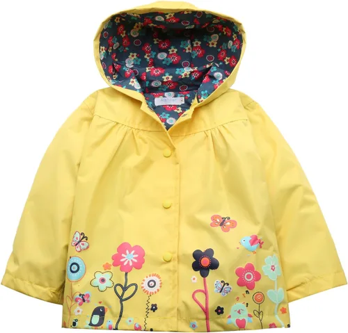 Vista 15 de Arshiner Chamarra impermeable con capucha para niña, para bebé y niño