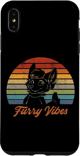 Vista 11 de iPhone 13 Pro Max Retro Furry Fandom Furry Vibes - Lindo estuche de traje OwO