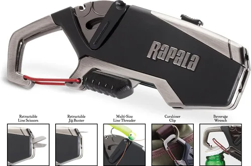 Vista 2 de Rapala Multiherramienta Fishermans Negro/Plata, Talla única