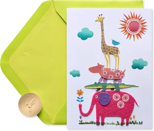 Vista 7 de Papyrus Tarjeta de baby shower para niña (So Happy You're Here)