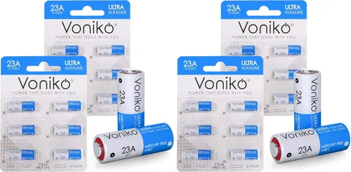 Vista 8 de Voniko Batería alcalina de 23 A – Baterías Ultra 23A (paquete de 6) – Batería A23 de 12 voltios de larga duración para timbres y control remoto