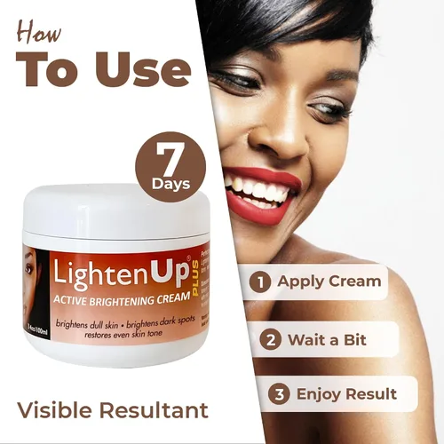 Vista 4 de lightenup Active crema blanqueadora para 3.38 onzas