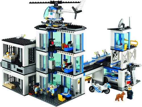 Vista 2 de LEGO City Estación de policía 60141 Gran juguete para niños