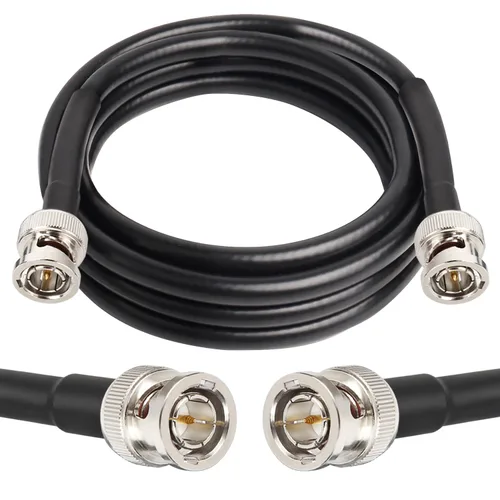 Vista 19 de XRDS -RF Cable SDI de 1 pie, cable de video digital macho BNC 75 ohmios RG59 BNC Cables soporta HD-SDI/3G/6G-SDI/4K/8K (2PCS)