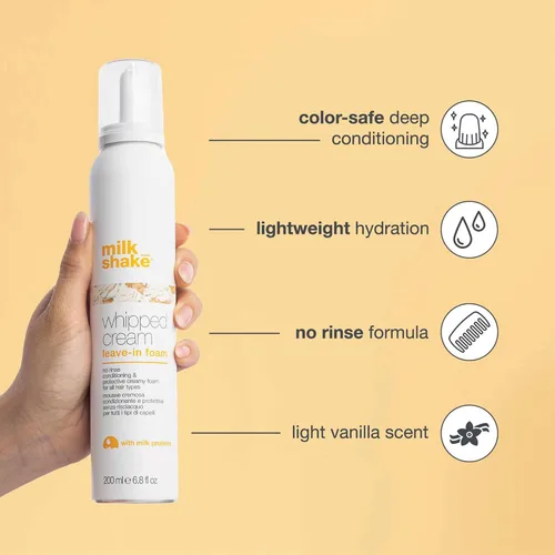 Vista 10 de milk_shake Whipped Cream Leave-In Foam Hydrates and Softens, 6.8 Oz
