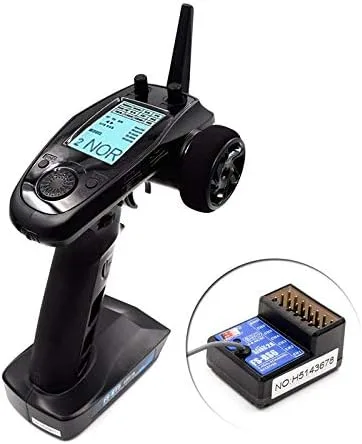 Vista 3 de Flysky FS-GT5 6CH RC Transmisor con receptor FS-BS6 2.4Ghz AFHDS 2A Protocolo Gyro Radio para RC Coche Barco