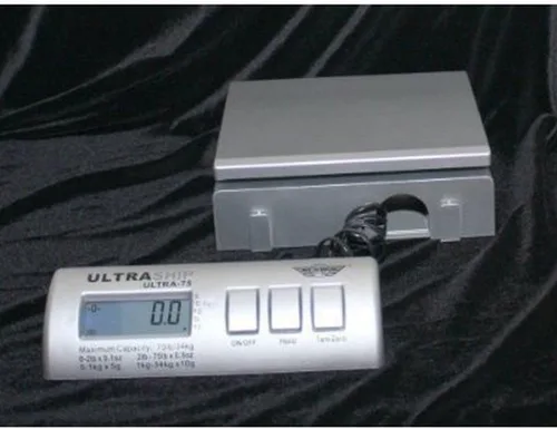 Vista 4 de My Weigh UltraShip - Báscula electrónica de 35 libras, color negro, azul