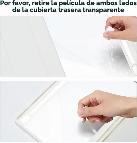 Vista 2 de ProCase Funda protectora para Galaxy Tab S10 FE 2025 / S9 FE 10.9 pulgadas / Tab S9 11 pulgadas 2023, cubierta inteligente de soporte delgado