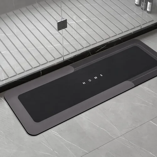 Vista 14 de Housego Tapete mágico de baño absorbente, alfombra de secado rápido, tapete mágico de baño antideslizante, alfombra de piso con respaldo de goma