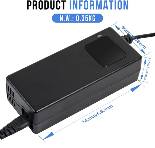 Vista 7 de Cargador de batería de ácido-plomo de 24V 4A con conector XLR macho de 3 pines para batería de plomo GLE AGM de 24 voltios, adaptador de carga