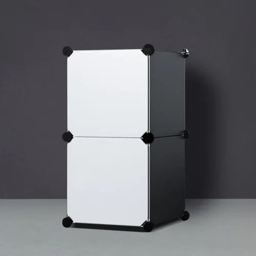 Vista 2 de Sewroro 30 unidades de cubos de alambre de plástico Conectores Organizador de armario para organizador modular Armario Gabinete Almacenamiento