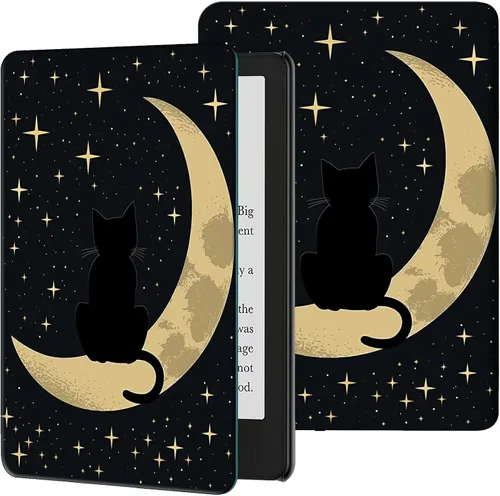 Vista 13 de Funda para Kindle de 6 pulgadas (11.ª generación, versión 2024/2022) delgada de piel sintética, ajustable, multiángulo, Smart Shell con función