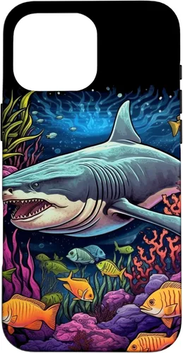 Vista 19 de iPhone 16 Tiger Shark Sea Ocean Underwater Shark Lover Case