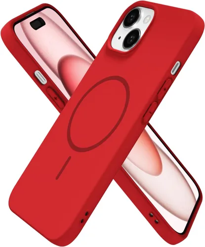 Vista 91 de Oakxco Funda de Silicona Mag Safe para iPhone 12 Pro Max, Funda Magnética Delgada y Fina Compatible con Carga Inalámbrica MagSafe, Bonita Funda