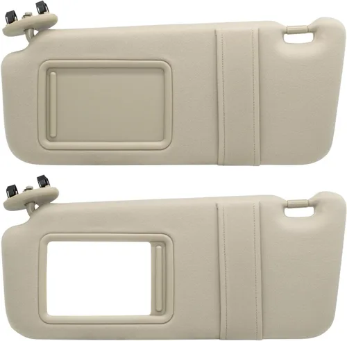 Vista 5 de NHILES Visera solar del lado izquierdo del conductor y del lado derecho del pasajero compatible con Toyota Camry sin luz 2007 2008 2009 2010 2011