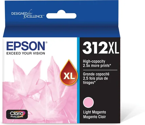 Vista 2 de Epson T312 Claria Photo HD - Tinta de alta capacidad magenta claro -Cartucho (T312XL620-S) T312 Claria Photo HD -Tinta Cian de alta capacidad