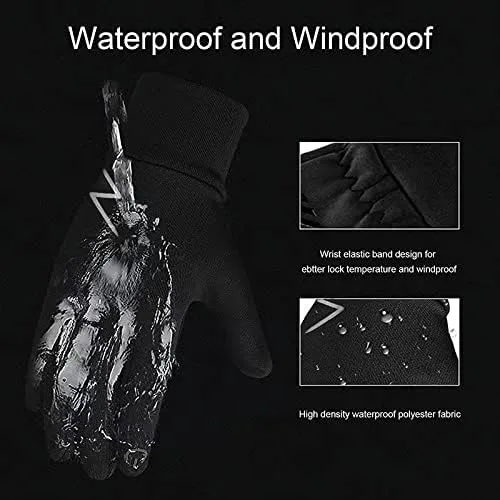 Vista 8 de PHILISENMALL Winter Touchscreen Mittens Breathable Provide You Durable And Warmer Usage Without Bulk