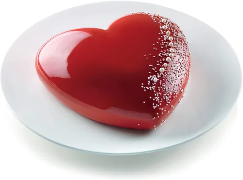 Vista 5 de Silikomart Molde de silicona Bacio (Kiss), molde flexible en forma de labios con tecnología 3D para postres horneados y congelados, fácil