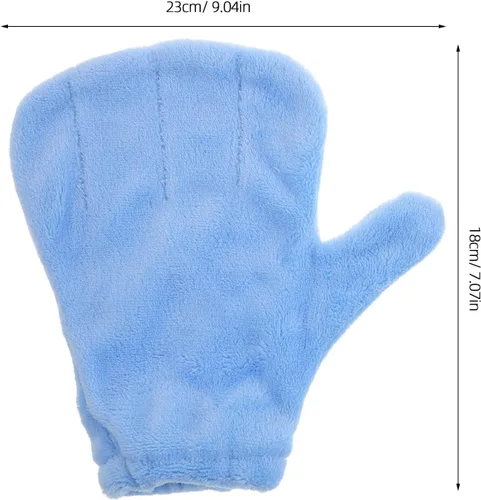 Vista 2 de FUOYLOO 2pcs Small Animal Handling Gloves Waterproof Coral Fleece