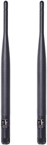 Vista 6 de Bingfu Antena de doble banda WiFi 2.4GHz 5GHz 5.8GHz 6dBi MIMO RP-SMA Macho Antena (paquete de 2) para enrutador WiFi, tarjeta de red inalámbrica