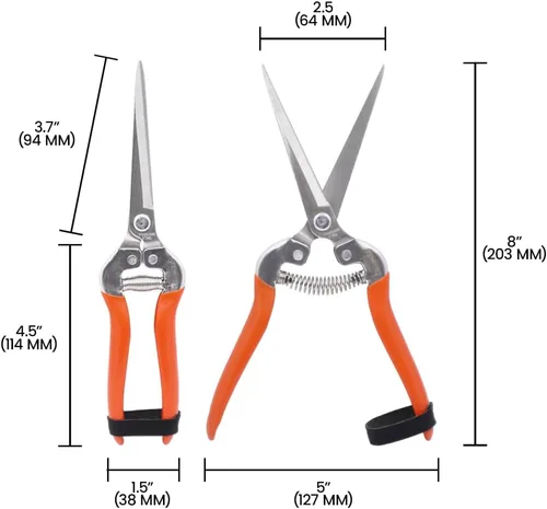Vista 5 de Zenport Cizalla H312, acero inoxidable extralargo de 3.25 pulgadas, cuchillas dentadas