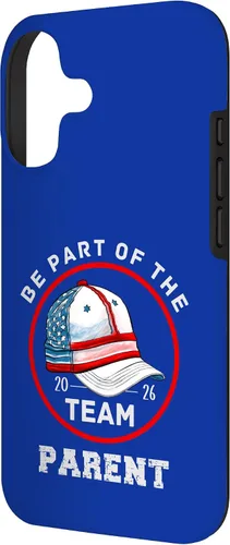 Vista 2 de Be Part of The Team Baseball Design Parent Version 2026 Case for iPhone 17