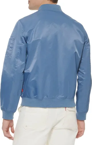 Vista 2 de Levi's MA-1 Flight chamarra satinada sin relleno para hombre