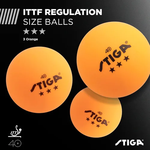 Vista 5 de STIGA Performance 2 or 4 Player Table Tennis Set – USATT Approved Rackets and 3-Star Balls – 5-Ply Blade & Flared Handle – Perfect for Skill