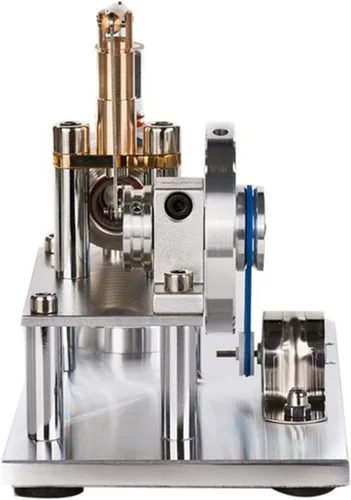 Vista 7 de Aire caliente Stirling Motor Generador de energía Modelo de motor alfa Kit de experimento de física educativa (B)