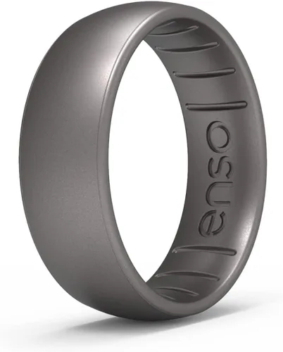 Vista 10 de Enso Rings - Anillo de silicona Classic Elements Fabricado en los Estados Unidos Cómodo, transpirable y seguro