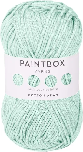 Vista 35 de Paintbox Yarns 100% algodón Aran, 50 g (1.76 oz), 85 m (93 yardas) - Lana blanca en cartón para crochet, tejer - Suave, ligera para suéter, ropa
