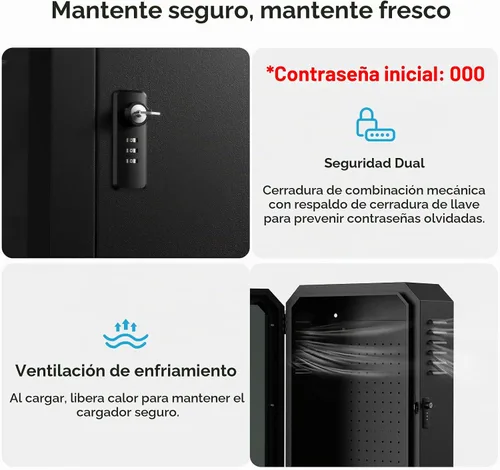 Vista 4 de YONZEE Caja de estación de carga de pared para Tesla Model Y Juniper 3 S X, funda protectora de cubierta de carga de vehículo eléctrico