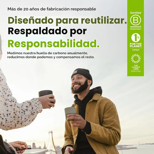 Vista 7 de Klean Kanteen Vaso de 8 oz Rise Lowball – Vaso aislado de acero inoxidable – Tapa deslizante a prueba de salpicaduras – Climate Lock aislado al