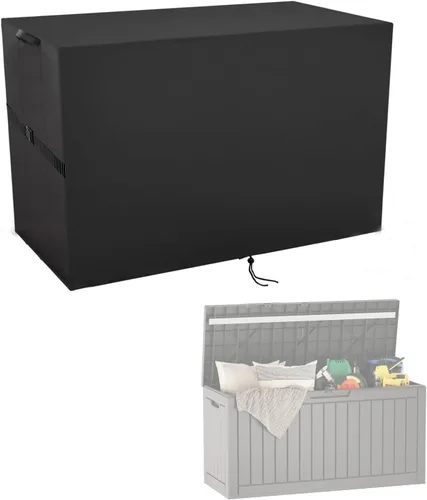 Vista 10 de Cubierta de Caja de Almacenamiento Exterior, Cubierta Impermeable de Resina para Contenedor de Almacenamiento, Cubiertas de Caja de Cubierta