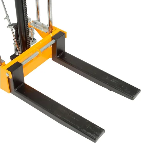 Vista 6 de Global Industrial Apilador de elevación manual, 3-1/2" a 59" de elevación, horquillas ajustables de 8-1/2" a 19-1/2"W Horquillas, 880 Lb.