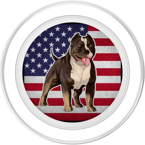 Vista 2 de American Bully Breed - Bulldog Dog PopSockets MagSafe PopGrip para iPhone