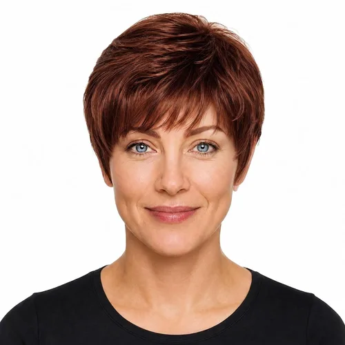 Vista 10 de Raquel Welch Winner Pixie Wig SS8/25 - Peluca transpirable y cómoda con memoria, peluca lista para usar todos los días, aspecto natural, fibras
