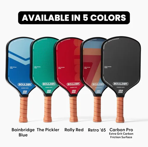 Vista 6 de Boulder Carbon Fiber Pickleball Paddle T700 Carbon Fiber USAPA Approved, with Honeycomb Polymer Core Pickleball Racket for Beginner &