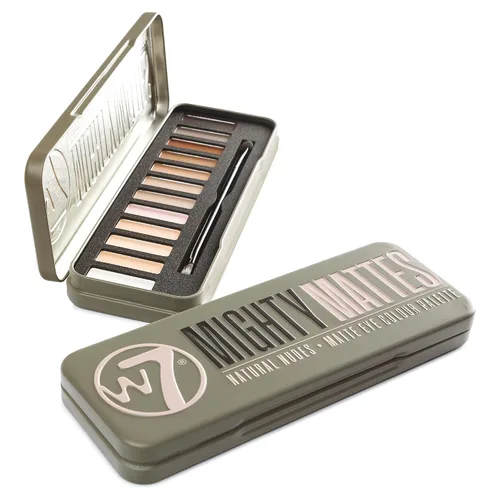 Vista 9 de W7 Mighty Mattes - Sombra de ojos – 12 colores nude mate – Paleta de maquillaje impecable y natural de larga duración