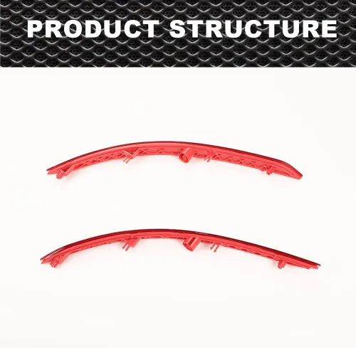 Vista 2 de CNNELL Reflector de parachoques rojo compatible con Hyundai Elantra Ultimate 2017/Hyundai Elantra 2017-2018