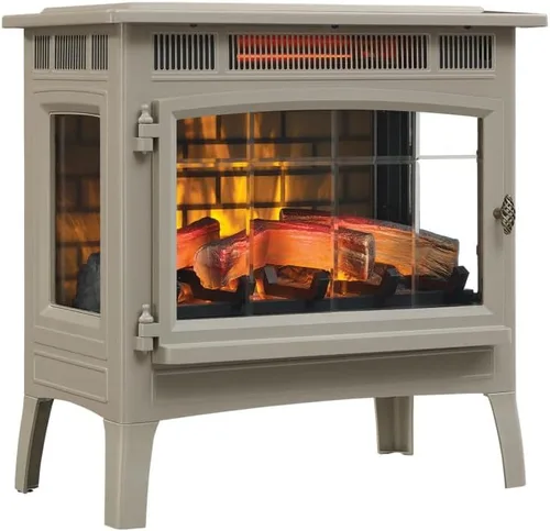 Vista 9 de Duraflame DFI-5010 - Estufa infrarroja en 3D para chimenea eléctrica con control remoto