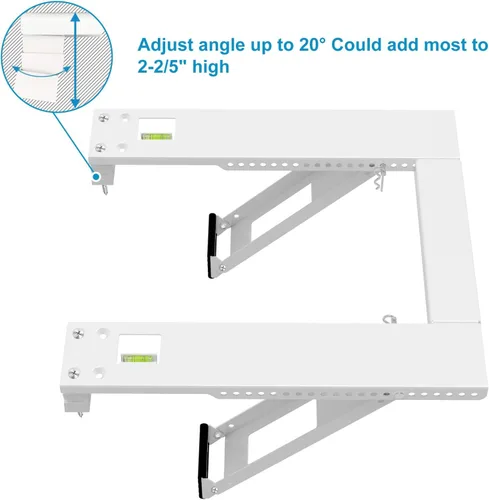 Vista 2 de Qualward soporte para aire acondicionado para ventana
