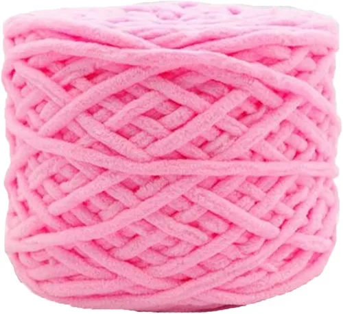 Vista 18 de Hilo de felpilla grueso y esponjoso, color negro, grueso, lavable, suave y cálido, hilo de punto a mano, hilo accesorio, 5.64 oz