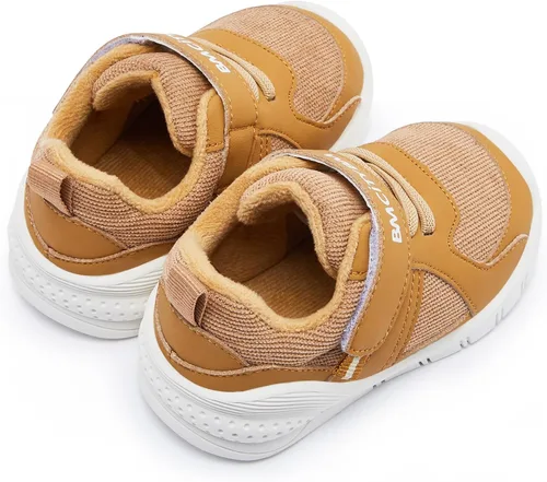 Vista 5 de BMCiTYBM Zapatos de bebé para niño y niña, zapatos de invierno cálidos antideslizantes para primeros pasos de 6 a 24 meses