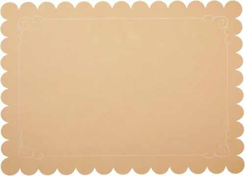 Vista 7 de Juvale Manteles individuales de papel festoneado, prácticos manteles individuales desechables, elegantes ajustes de mesa, cargadores de papel