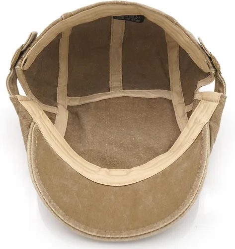 Vista 6 de Gorra vaquera de algodón ajustable unisex Caqui